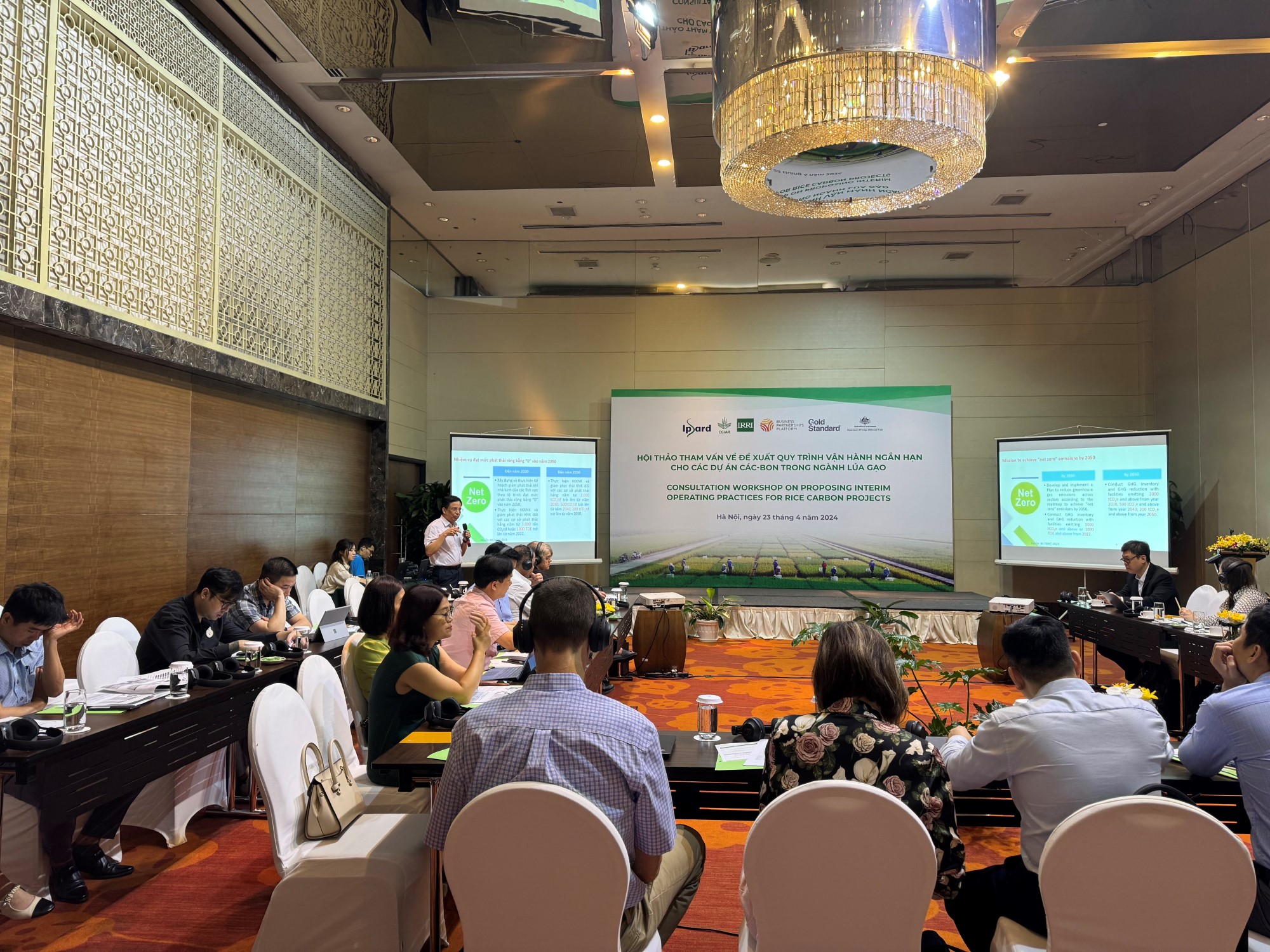 Interim carbon project procedures for rice sector recommended at workshop hosted by IPSARD and IRRI